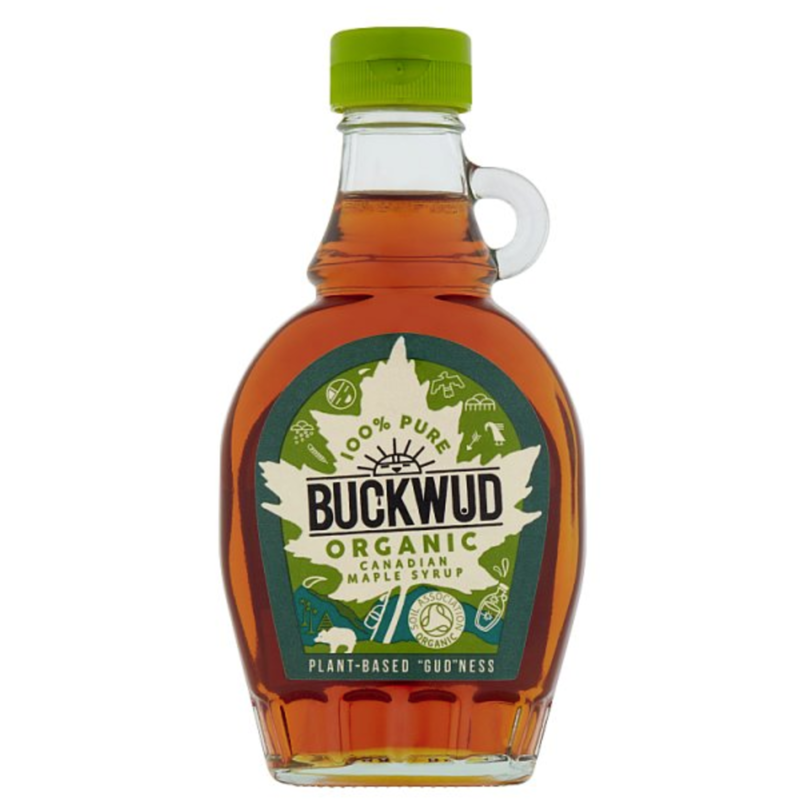 BUCKWUD PURE CANADIAN MAPLE SYRUP CLEAR 250G best before April 2024