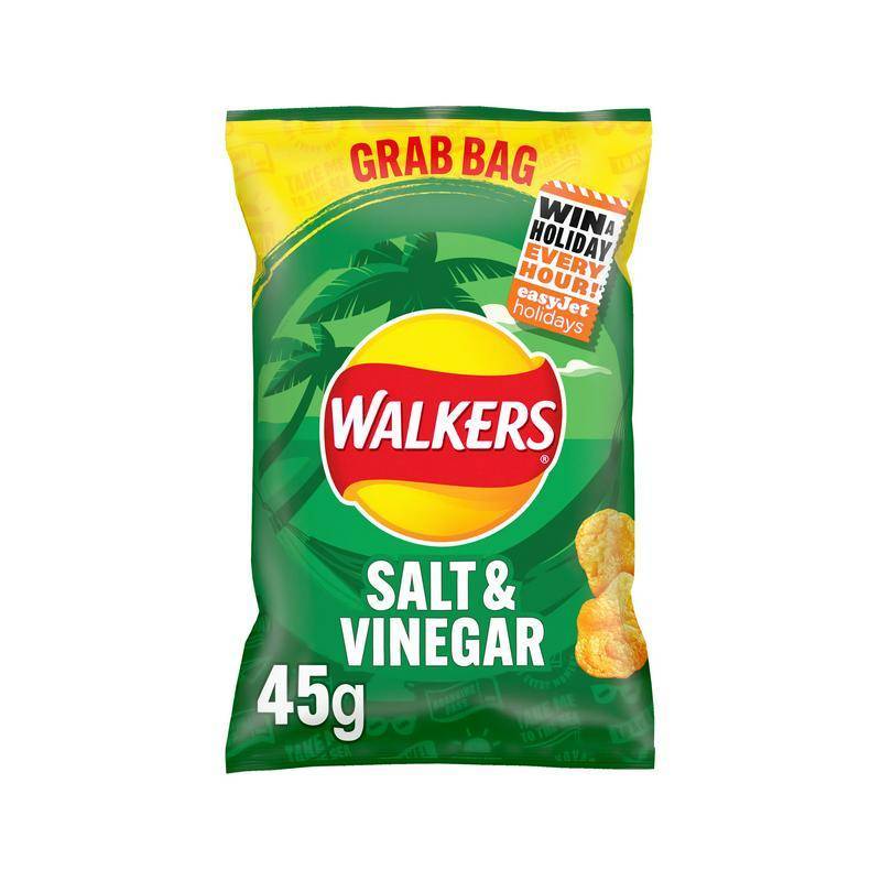 WALKERS SALT & VINEGAR CRISPS 45G