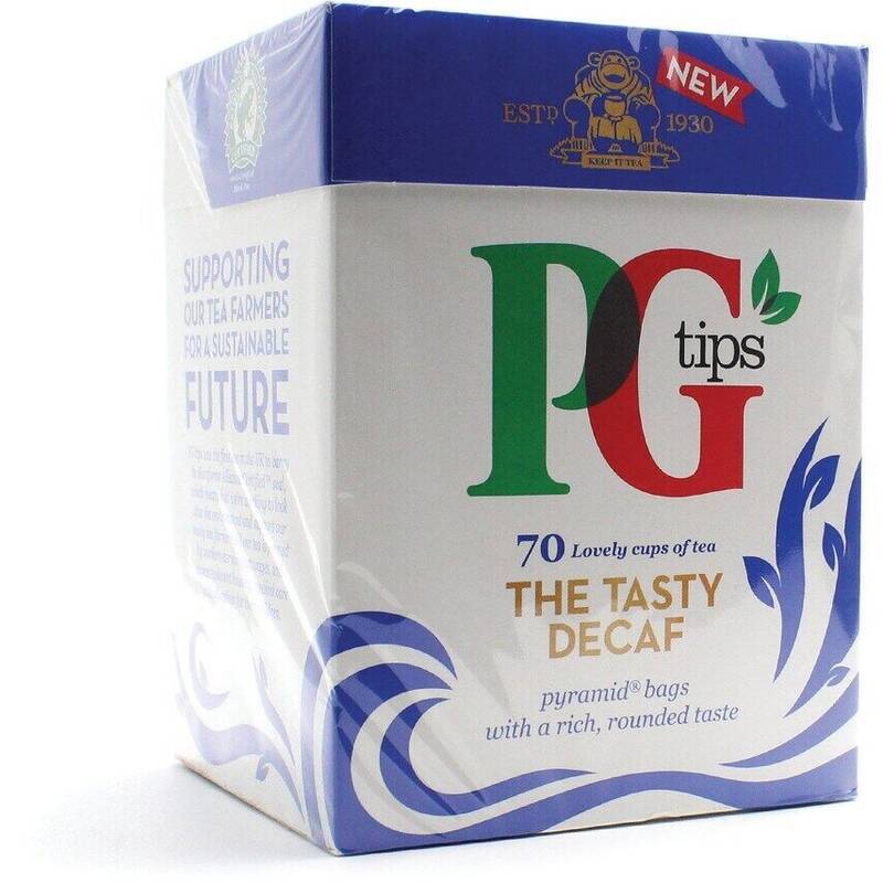 PG TIPS DECAFFEINATED 70s