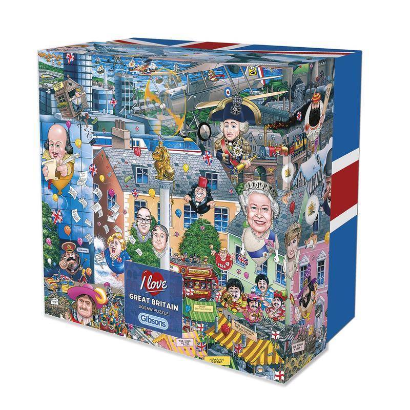 GIBSONS I LOVE GREAT BRITAIN 500 PIECE PUZZLE