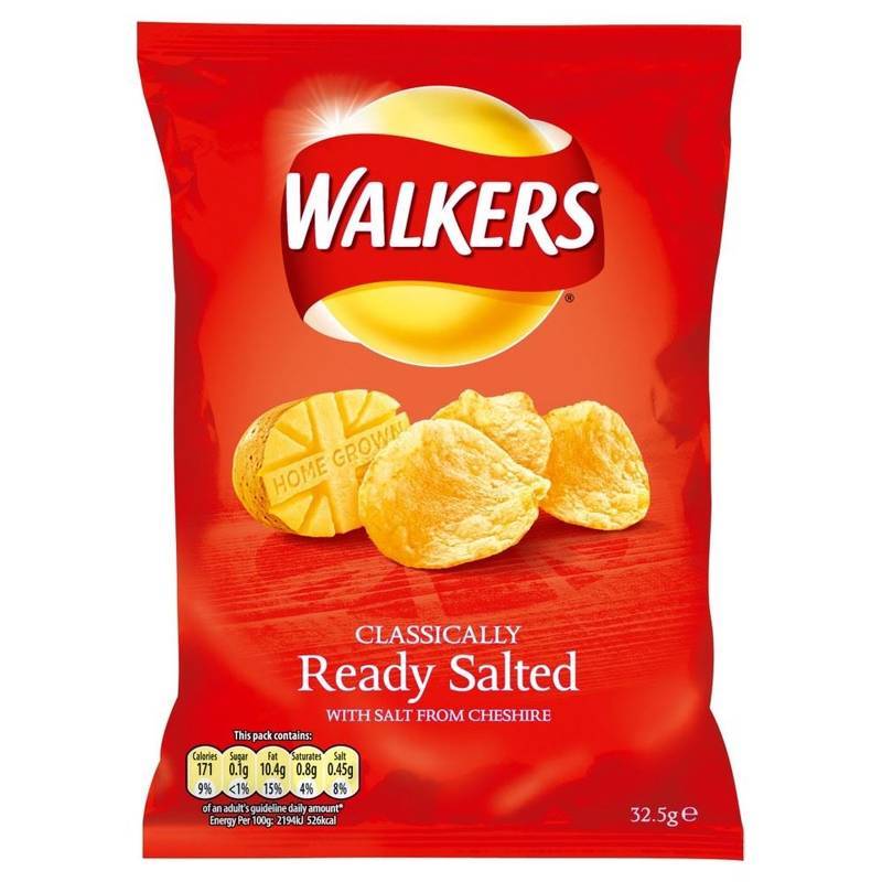 WALKERS READY SALTED 90G