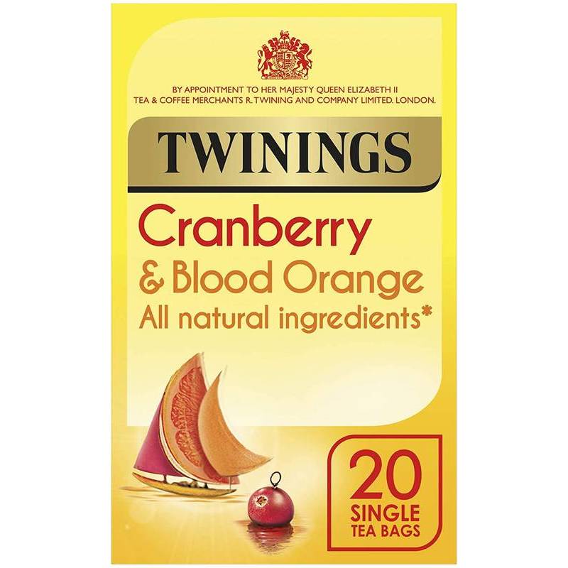TWININGS HERBAL TEA CRANBERRY & BLOOD ORANGE 20S