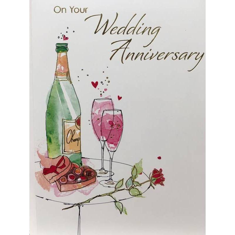 GREETING CARD - ON YOUR WEDDING ANNIVERSARY