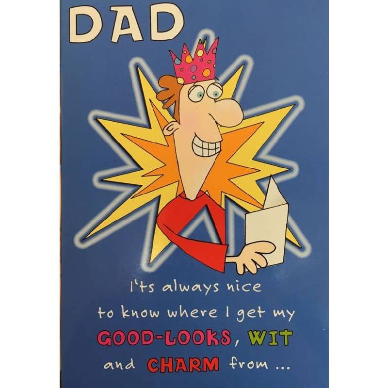 GREETING CARD - BIRTHDAY DAD (GOOD LOOKS)
