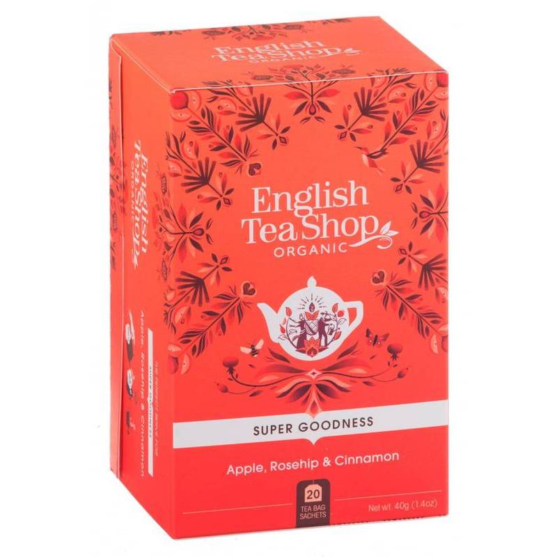 ENGLISH TEA SHOP APPLE, ROSEHIP AND CINNAMON HERBAL TEA 20S