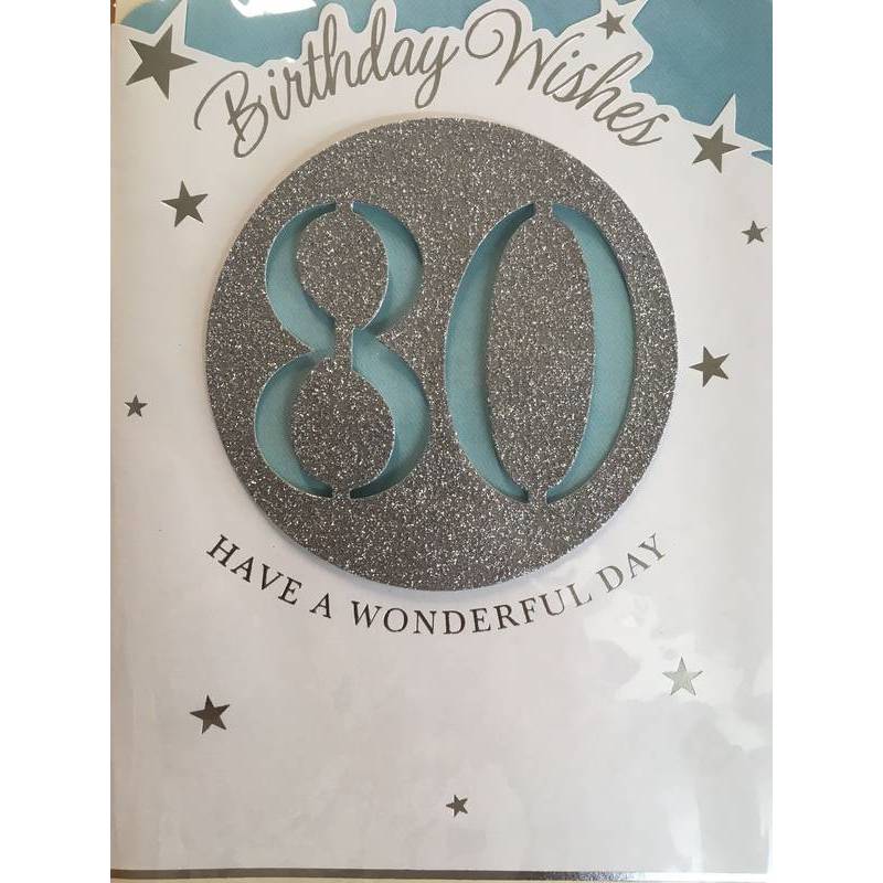 GREETING CARD - BIRTHDAY WISHES 80