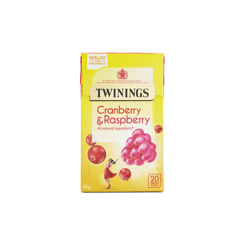 TWININGS INFUSION CRANBERRY & RASPBERRY 20S