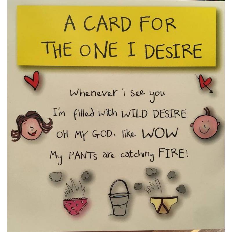 GREETING CARD - FOR THE ONE I DESIRE