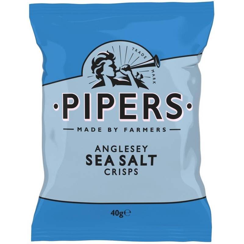 PIPERS CRISPS SEA SALT 40G