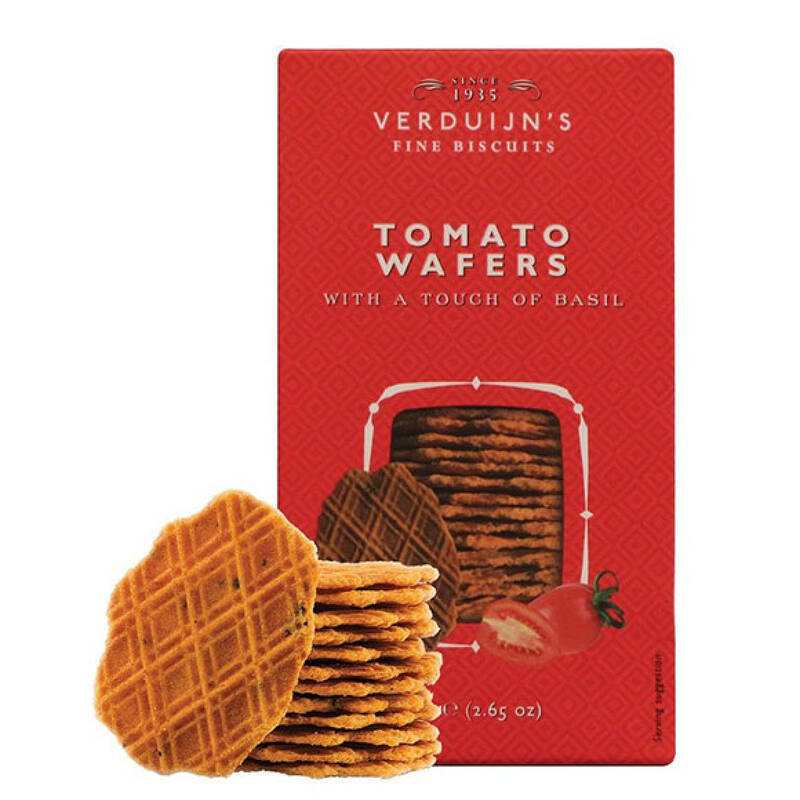 VERDUIJN'S WAFER/CRACKERS WITH  TOMATO AND BASIL 75G