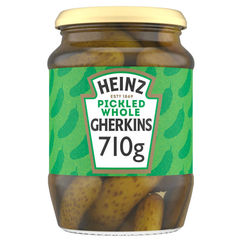 HEINZ WHOLE GHERKINS 710G
