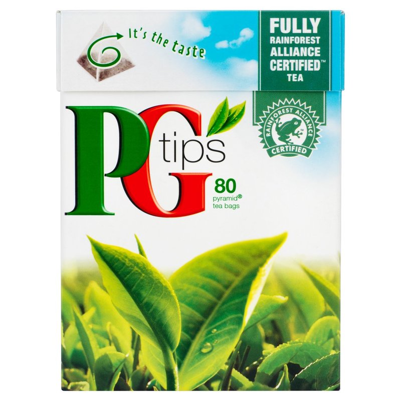 PG TIPS PYRAMID TEA BAGS (80) best by 03/2023
