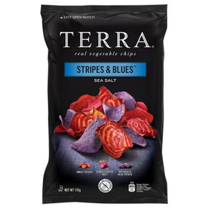 TERRA - STRIPES & BLUES vegetables chips with sea salt 