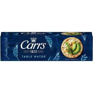 CARR'S TABLE WATER CRACKERS 125g best before 29-06-24