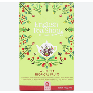 ENGLISH TEA SHOP WHITE TEA WITH TROPICAL FRUITS 20S