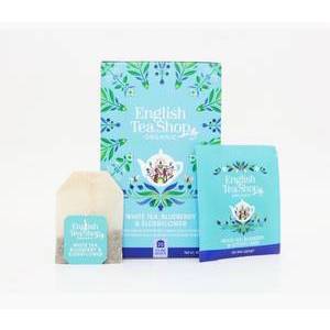 ENGLISH TEA SHOP WHITE TEA WITH ELDERFLOWER AND BLUEBERRY  20S