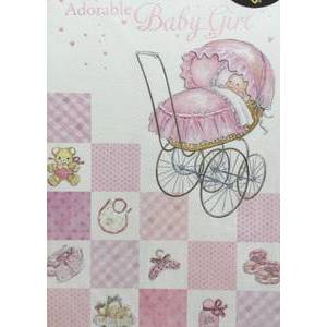GREETING CARD - ADORABLE BABY GIRL