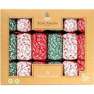 TOM SMITH  CRACKERS RED GREEN & WHITE 6PS