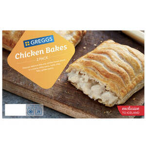 GREGGS CHICKEN BAKES 2 PCS 306G BEST BY 5/23
