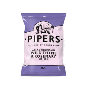 PIPERS CRISPS WILD THYME & ROSEMARY 40G