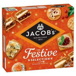 JACOB'S CHRISTMAS BISCUITS FOR CHEESE 450G